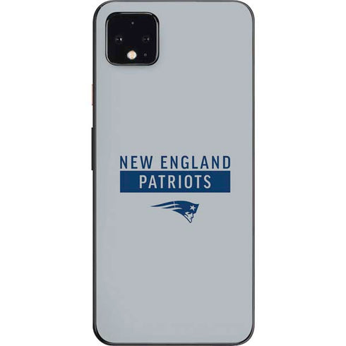 NFL New England Patriots Grey Performance Series Google Pixel 4 XL Skin